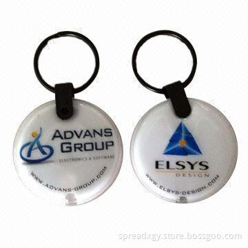 3D soft PVC keychain with LED light, customized sizes and shapes are accepted, offset printing